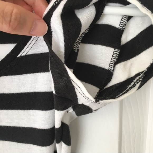 Black and White Striped Express Tee - Picture 8 of 13
